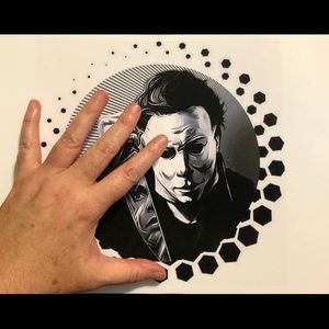 MICHAEL MYERS GRAPHIC ART PRINT